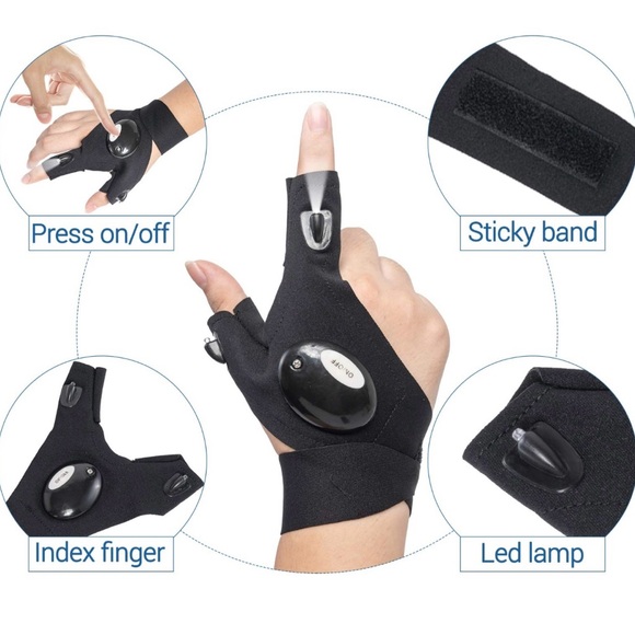 LED Flashlight Gloves - Picture 5 of 7